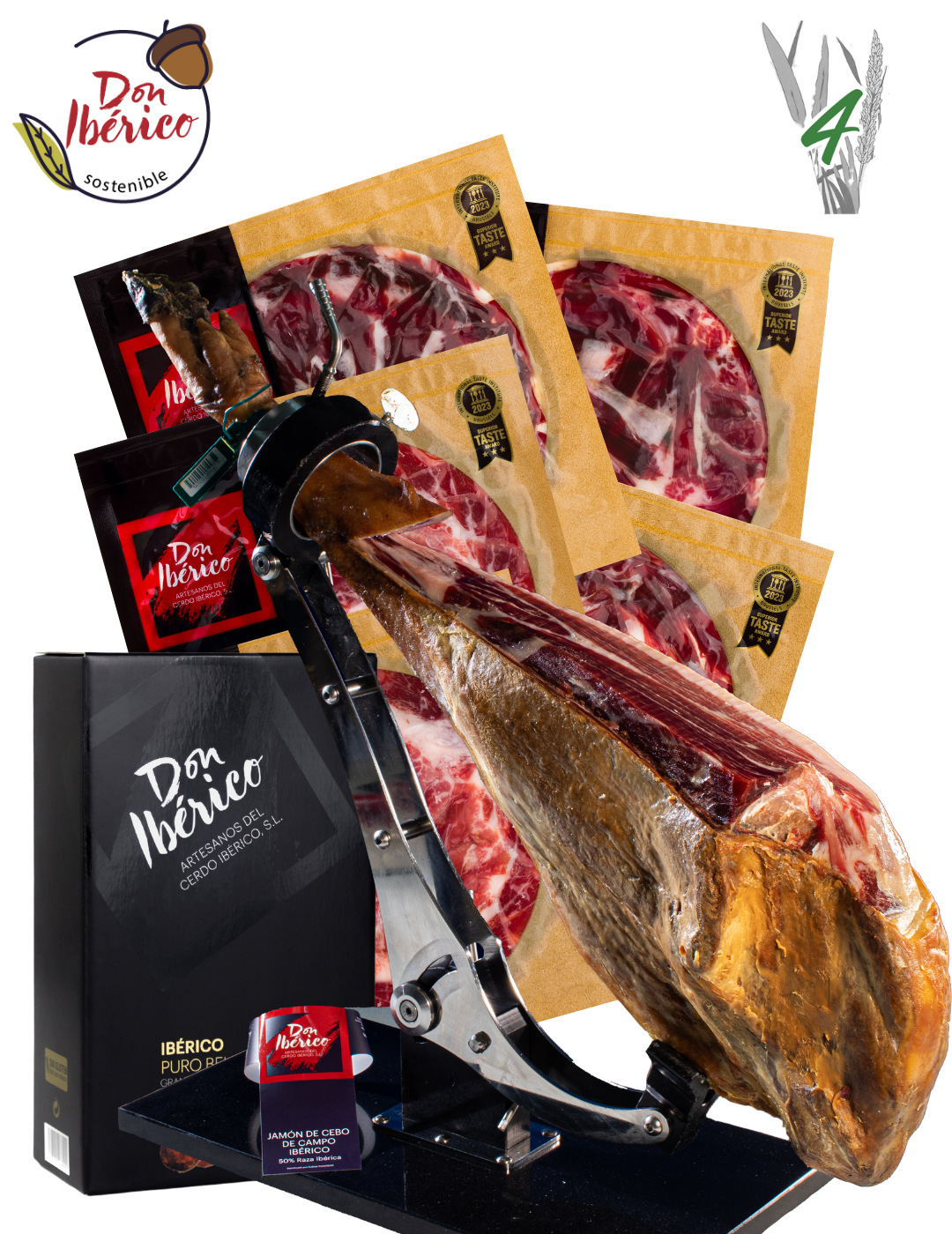 Jamón de Cebo de Campo Ibérico (50% R.I.) - Loncheado