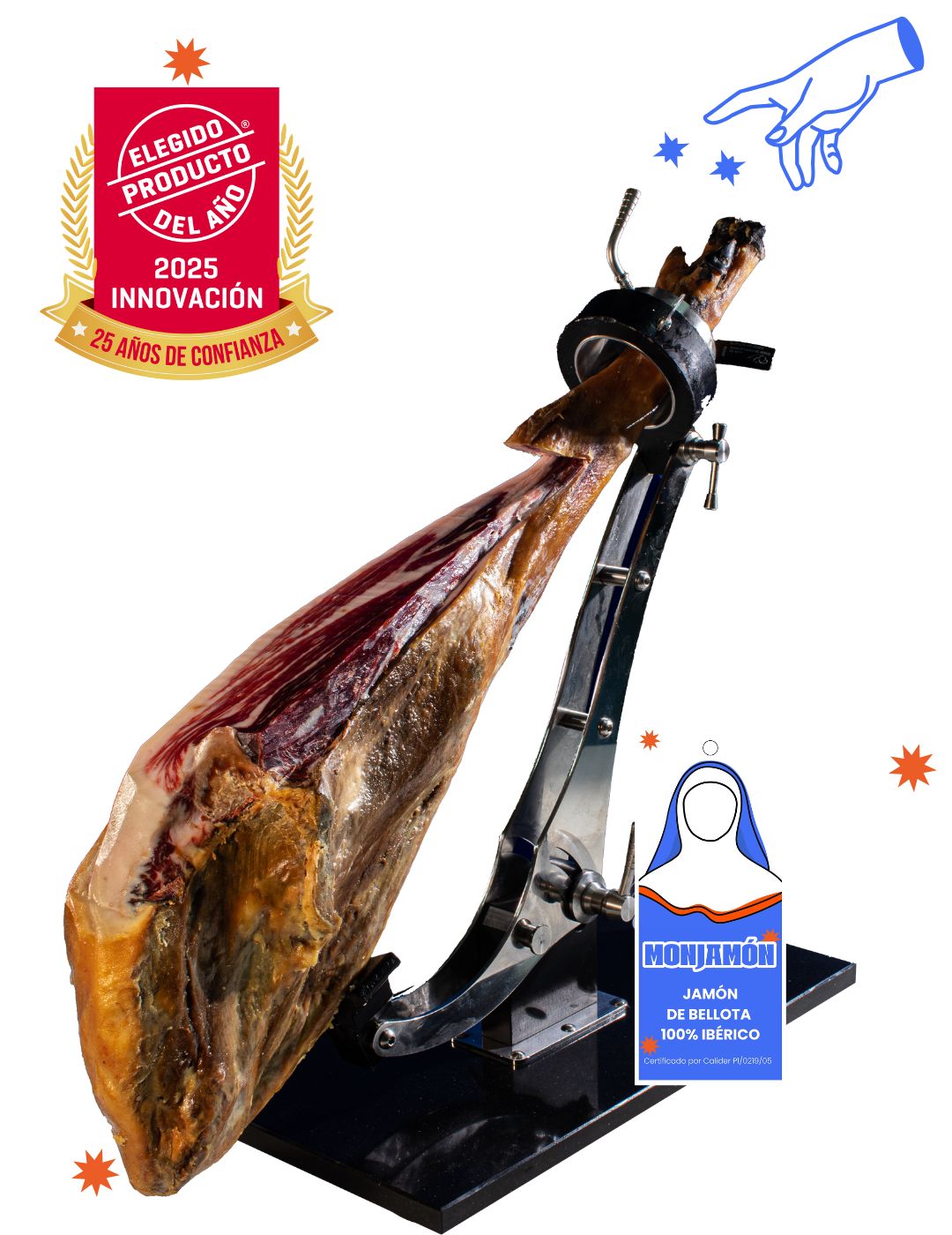 Jamón de Bellota 100% Ibérico Monjamón +42 Meses