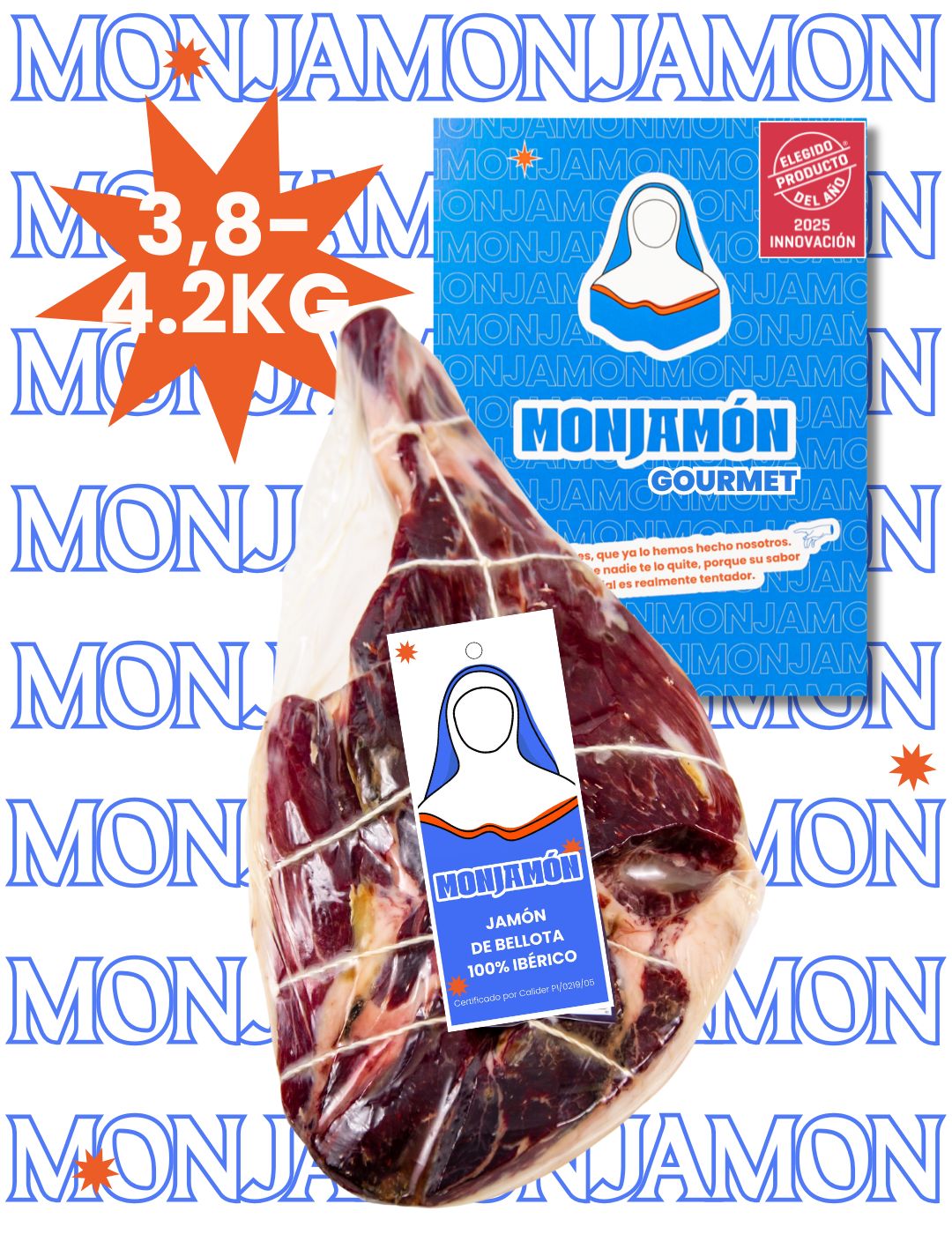 Monjamón 100% Iberian Acorn-fed Ham +42 Months
