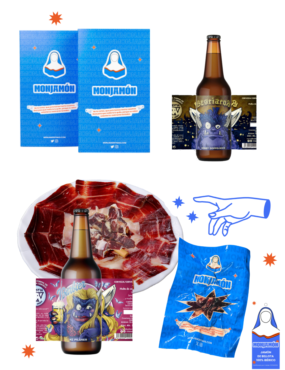 (Pack Ahorro 10%) - Jamón  + Cerveza