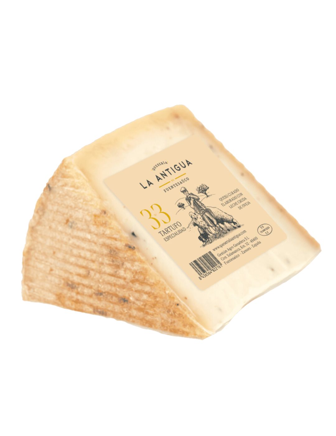 Queso de oveja curado al Tartufo (con TRUFA) -Cuña 250gramos