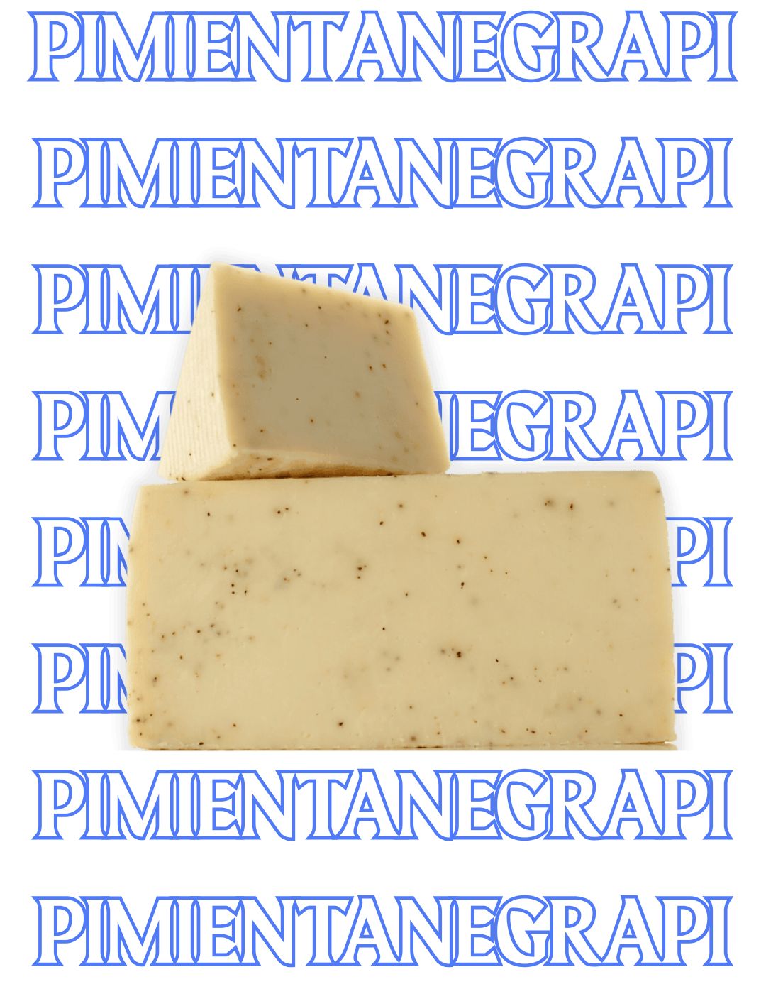 Gereifter Schafskäse mit schwarzem Pfeffer 