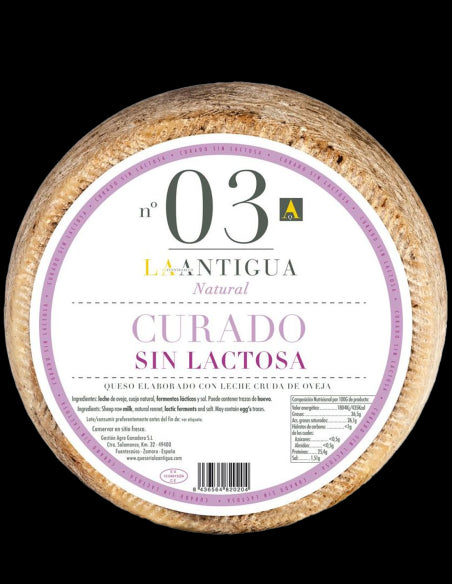 Cured Ovjea Cheese - Whole 3kg - La Antigua - Choose the flavor 