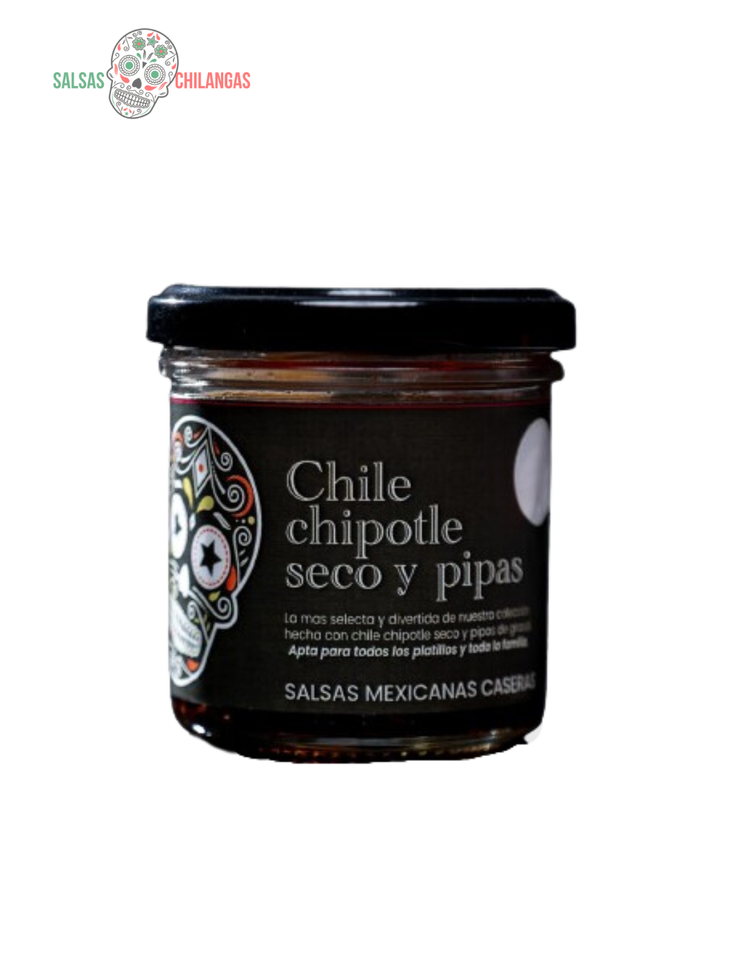 Salsa Chile Chipotle seco y pipas | Picante nivel 2